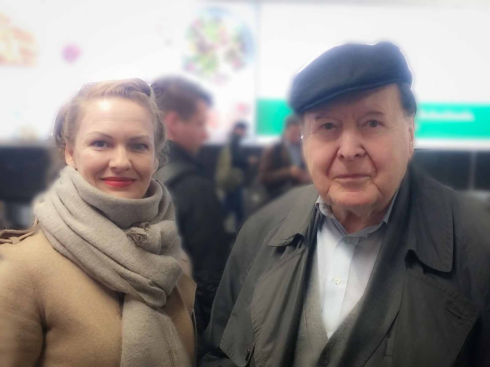 Gerhard Rühm und Lina Bibaric in Wien